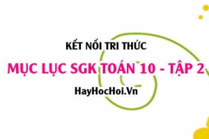 Mục lục SGK Toán 10 tập 2 Kết nối tri thức - Lý thuyết và bài tập Toán 10 tập 2 Kết nối tri thức